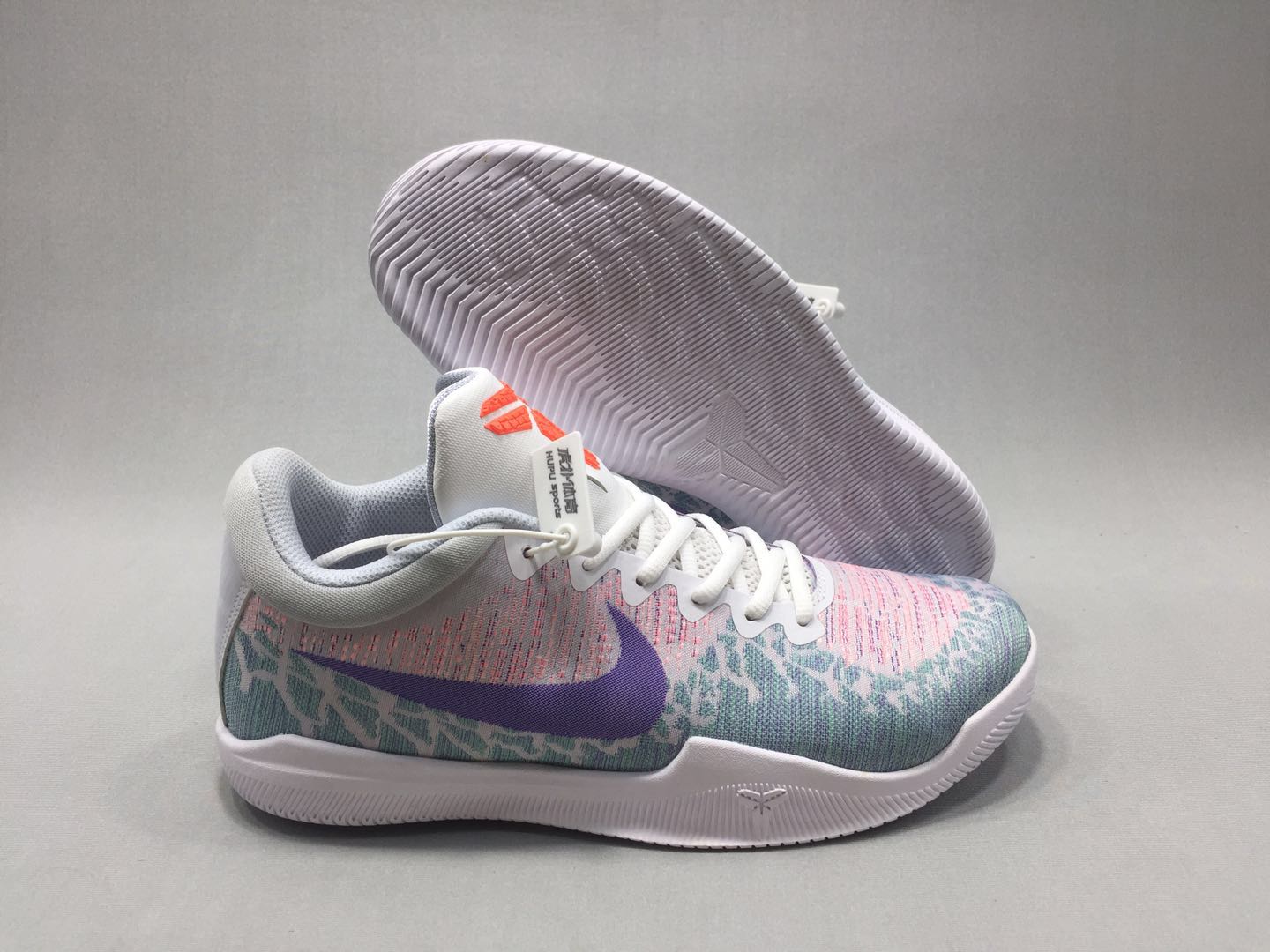 New Nike Kobe 4 Mamba Spirit Grey Pink Purple Shoes